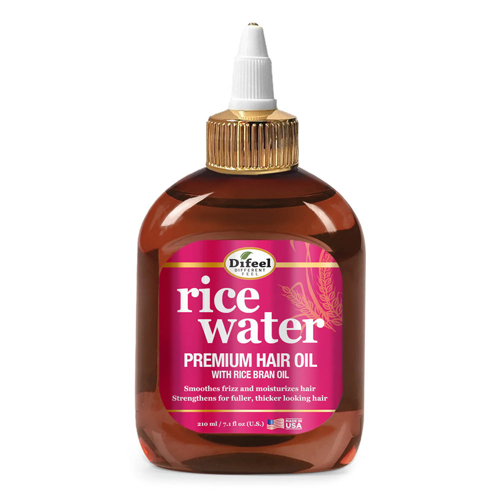 Difeel Rice Water Premium Hair Oil to Smooth and Moisturize Hair 7.1Oz (210ml)